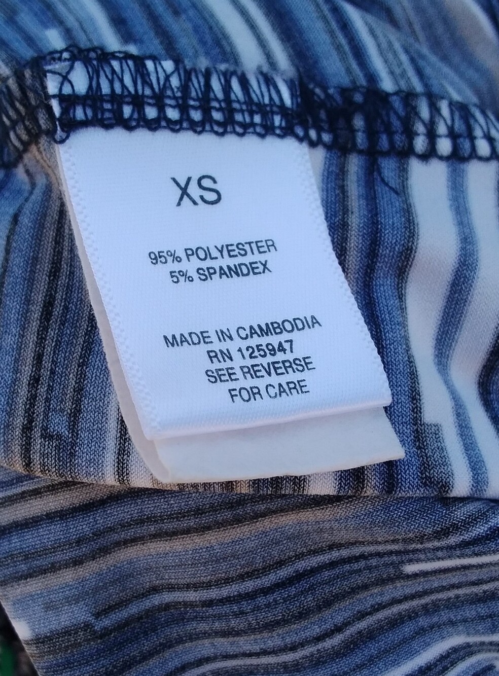 Cocomo Tunic Top Blouse Shirt Longline Blue Navy Stripe Nautical Womens XS - Picture 3 of 4